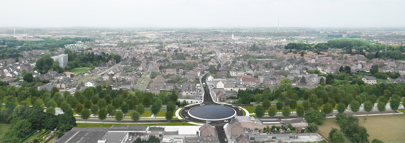 D+A_studiebureau_infra_Halle_omvorming N203a tot A8_vogelperspectief2